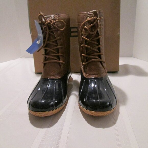 JBU MAPLEWOOD WATERPROOF BOOT NAVY/TAN 9M - Picture 11 of 12